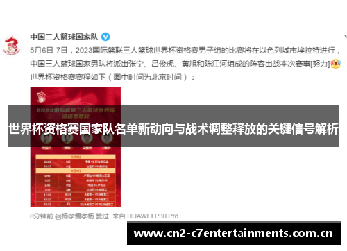 世界杯资格赛国家队名单新动向与战术调整释放的关键信号解析
